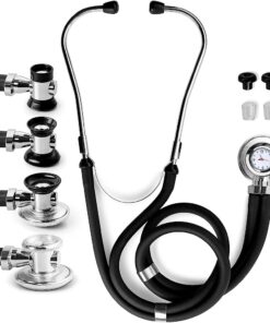 Buy Primacare DS-9298 Black Medical Clock Stethoscope Online at medicine cabinate
