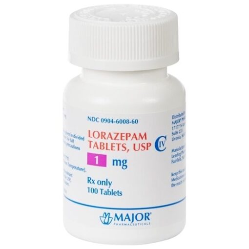 Buy Lorazepam Tablets USP 1mg Bottle online at MedicineCabinate.com