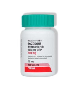 Buy Trazodone (100mg) 100 Tablets online at MedicineCabinate.com